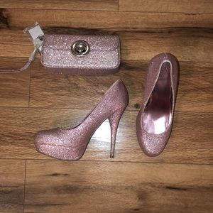 Heels with matching wristlet